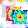 3PCS White Tie Dyed Pillowcases Tie Dyed Blank Pillowcases Customized Pillowcases Cotton White Pillowcases