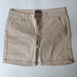 American Eagle Outfitters Shorts | Ae Stretch Khaki Tan Skinny Bermuda Short Size 6 American Eagle | Color: Tan | Size: 6