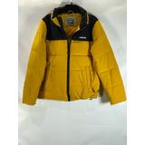 Levi's Jackets & Coats | Levi's Men's Yellow/Black Arctic Cloth Retro Bubble Puffer Zip-Up Jacket Sz S | Color: Black/Yellow | Size: S