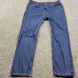 Levi's Jeans | Levis 505 Jeans Mens 42x32 Regular Fit Straight Dark Wash Denim | Color: Blue | Size: 42