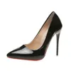 Damen High Heels Mode Große Größe 45 Spitzschuh Stiletto High Heels 12 cm Damenschuhe Bankett Bar Hochzeitsschuhe Rot Rosa