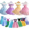 Mädchen gefroren Elsa Anna Kleid Kinder Prinzessin Karneval Kleid Kinder Aurora Rapunzel Belle