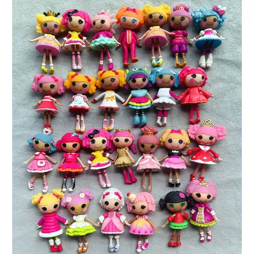 Neue original 7-8cm lalaloopsie kleine Schwester Multi-Style Puppen PVC Mädchen Weihnachts geschenk