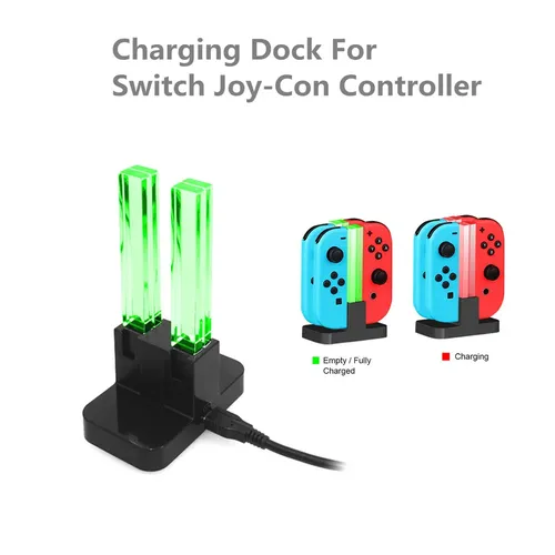 Ladestation für Nintendo Switch 4 Joy Con Controller 4 in 1 Ladest änder USB 4 Port Ladestation für