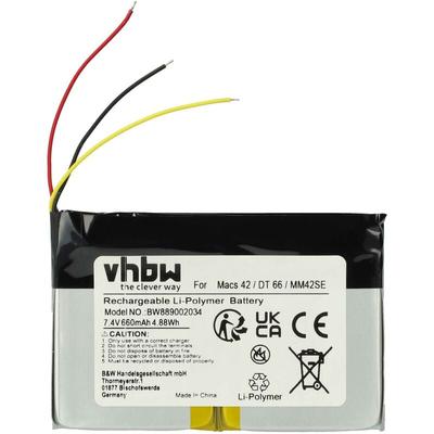 Akku Ersatz für Hella Gutmann 2S/LPP443441 s für Kfz-Diagnosegerät (660 mAh, 7,4 v, Li-Polymer) Image
