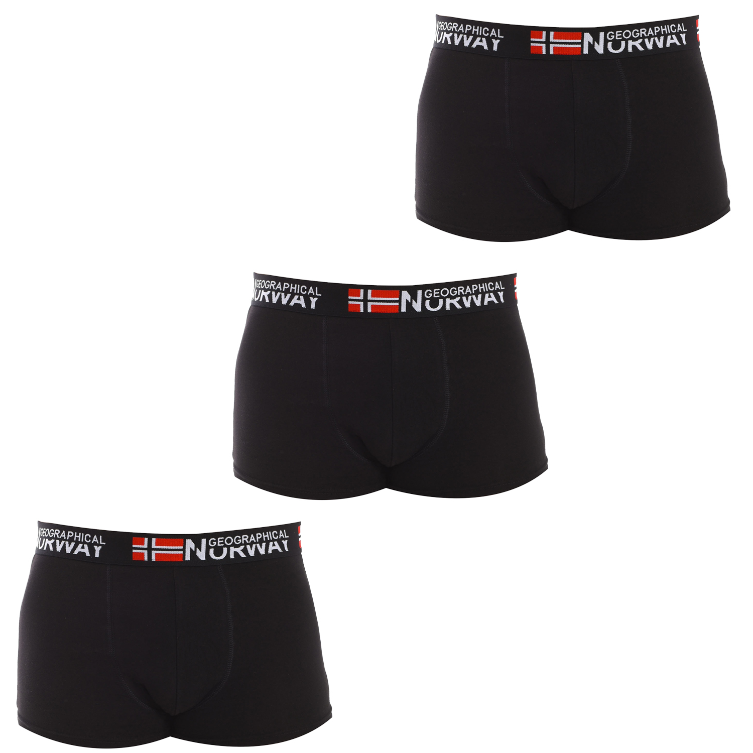Pack-3 Boxershorts Geografisches Norwegen Mann Image