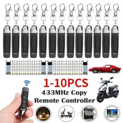 433mhz Wireless Remote Control Electric Garage Door Opener Remote Control Duplicator Clone Cloning