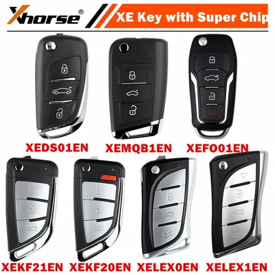 5 Pieces Xhorse VVDI XE Series Remote Key with Super Chip XEMQB1EN XEDS01EN XEFO01EN XEKF20EN
