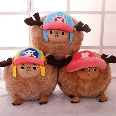 35cm One Piece Tony Tony Chopper Kawaii Soft Plush Toys Pilows Cute Anime Chopper Stuffed Animals