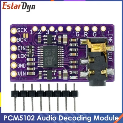 Interface I2S PCM5102A DAC Decoder GY-PCM5102 I2S Player Module For Raspberry Pi pHAT Format Board