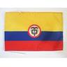 AZ FLAG Bandiera Colombia con Stemma 45x30cm - BANDIERINA Colombiana con Blasone 30 x 45 cm