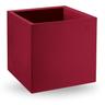 Vaso cubo in resina Cosmos 40 cm. Rosso Oriente - Rosso Oriente