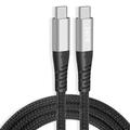 1 confezione Cavo USB 3.0 100W 3,3 piedi Da USB C a USB C 6 A Cavo di ricarica Ricarica veloce Trasferimento dati elevato Nylon intrecciato Angolo retto Duraturo Per Macbook iPad Samsung Appendini