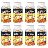 Airborne Zesty Orange Flavored Gummies 63 Count - 750mg of Vitamin C and Minerals & Herbs Immune Support (Packaging May Vary) (Pack of 8)