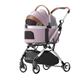Dog Stroller Pet Stroller Cat Stroller 3 in 1 Pet Stroller Foldable Travel Pet Stroller for Cats & Dogs with Detachable Carriers Aluminium Trolley Dog Stroller Dog Strollers (Color : B)
