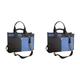 ARVALOLET Women's Retro Large Capacity Shoulder Bag Denim Handbag Adjustable Strap Casual Handbag, Black 2 PCs., 17.5 * 15 * 6.5cm