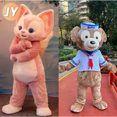 Duffy Linabell Maskottchen Kostüm Donald Ente Mickey Mouse lustige lustige Cosplay Anzug Anime Charaktere Leistung Outfits Disney Image