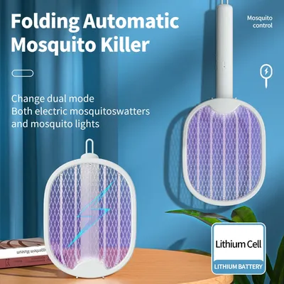 USB wiederauf ladbare faltbare elektrische Mücken vernichter Fliegen klatsche Falle Mücken schläger Insekten vernichter mit UV Light Bug Zapper