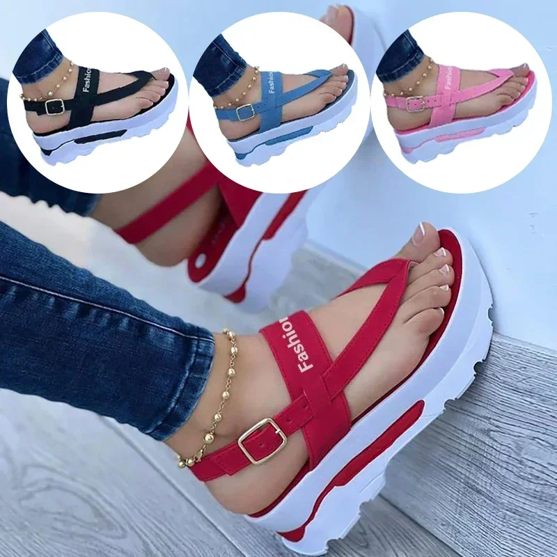 2023 nuovi sandali scarpe donna infradito scarpe da donna Casual scarpe da donna fibbia scarpe da donna Open Toe Slipper calzature femminili