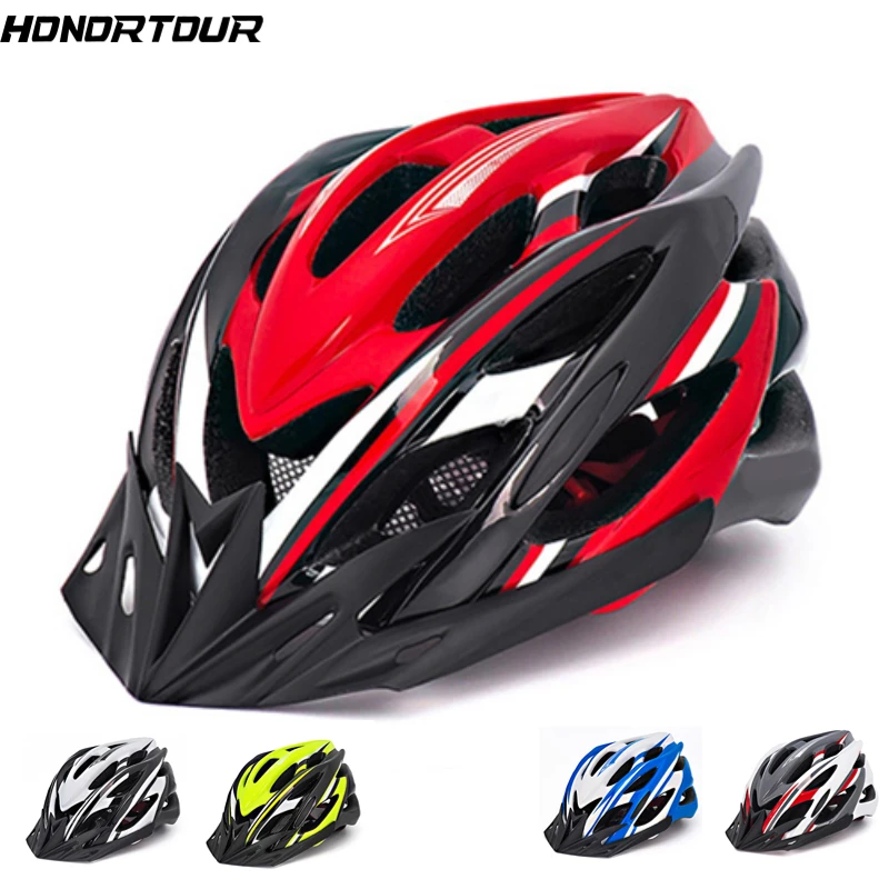 Honortour Fahrrad helm Herren ultraleichte LED Rücklicht MTB Rennrad Helm Reiten Motorrad Elektro roller Schutzhelm Image