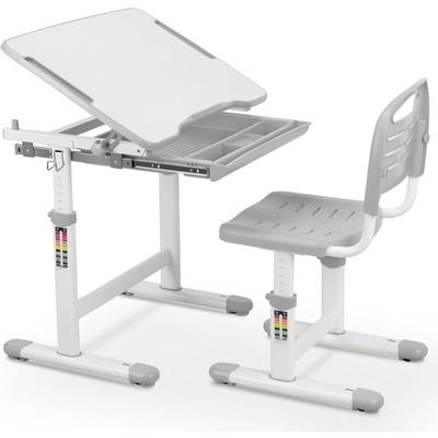 Tlgreen - Kinderschreibtisch Stuhl Höhenverstellbar, Kindertisch Stuhl Set mit neigbarer Image
