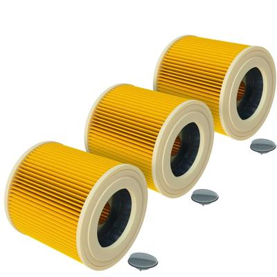 3x Faltenfilter kompatibel mit Kärcher mv 3 Premium, mv 3 p Extension Kit Staubsauger Image