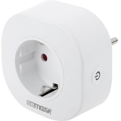 Bematik - Smart Plug 10A 2200W WiFi White kompatibel mit Google Home, Alexa und ifttt Image