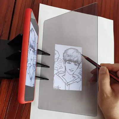 6.5-inches Optical Clear Image Drawing Board, Portable Projector Painting Tracing Board Sketching