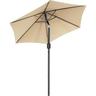 Parasol ø 224 cm, parasol de jardin inclinable, parasol de terrasse, parasol de plage, parasol à