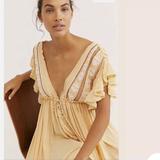 Free People Dresses | Free People Bali Will Wait For You Midi Dress | Color: Tan | Size: S