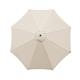 kyaoayo Replacement Umbrella Fabric, Parasol Replacement Cover, Anti-Ultraviolet Canopy Cover, Replacement Fabric for Outdoor Table Umbrellas, Replacement Sun Shade Canopy (Beige, 3M 8 Ribs)