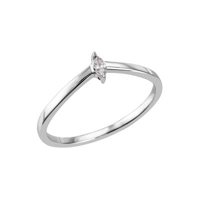 Fingerring FIRETTI "Schmuck Geschenk Silber 925 Silberring Ring Navette gefasst glitzernd" Gr. 56, silber (silberfarben, kristallweiß, kristallweiß), Fingerringe, Damen, 56, Silber 925 (Sterlingsilber), 1,4mm, mit Zirkonia (synth.) Image