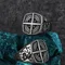 Nordic Vikings croce nautica grafico amuleto anello da uomo in acciaio inossidabile gioielli regali