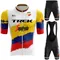 Set sportivo abbigliamento da ciclismo estivo 2024 Triatlon TREK abbigliamento da uomo in Jersey Mtb