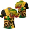 2024 neue Mode Jamaika Natioal Flag Print Polos hirts für Männer Kleidung Straße Hip Hop jamaika