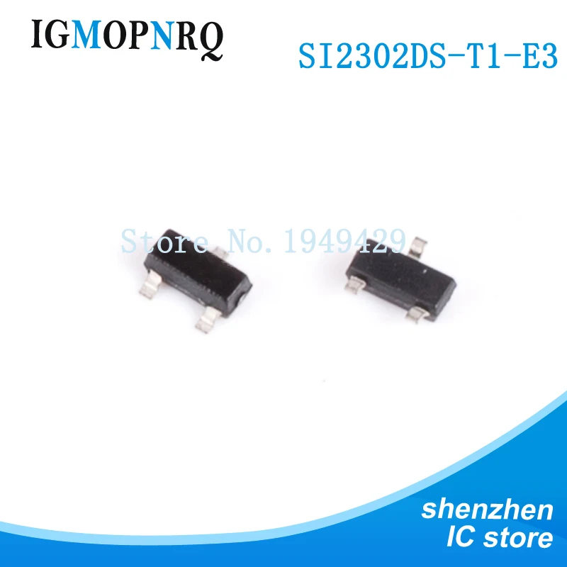 100PCS SI2302DS-T1-E3 SOT23 SI2302DS SI2302 MOSFET 20V 3A Neue schnelle Lieferung Image