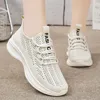Damenschuhe 2024 Sommers toff Obermaterial atmungsaktive Freizeit schuhe Modetrend Einzels chuh weiche Sohle Sport Damenschuhe