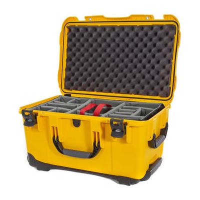 Nanuk Used 938 Wheeled Hard Case with Padded Divider Insert (Yellow, 51.1L) 938-2004