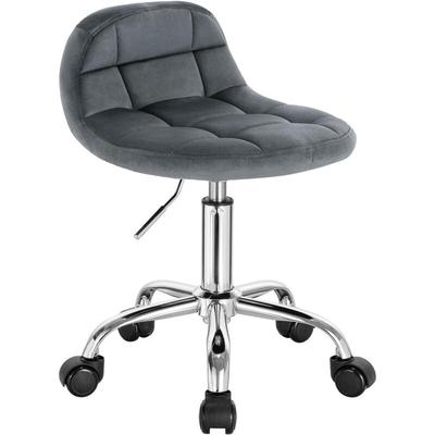 Woltu - Bürohocker mit Rollen, Schminktisch Stuhl höhenverstellbar, Rollrocker mit niedriger Image