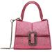 Pink 'the Galactic Glitter St. Marc Mini' Top Handle Bag