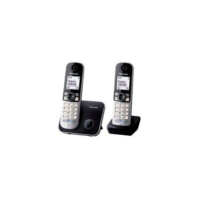 Panasonic KX-TG6812 DECT-Telefon Anrufer-Identifikation Schwarz, Silber