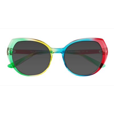 Female s horn Rainbow Plastic Prescription sunglasses - Eyebuydirect s True Colors