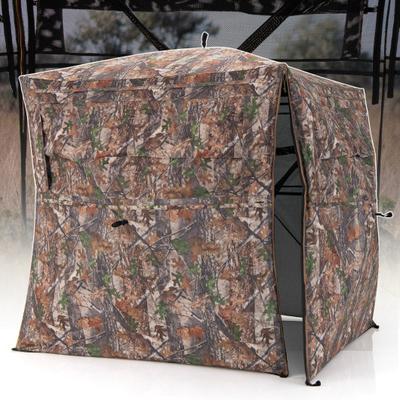 Costway Hunting Blind 360 Degree One-Way See-Through Ground Blind for 2-3 Person