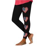 American Flag Linen Pants Women Womens Golf Pants With Pockets ChristmasDeals Clearance Women s Fashion Independence Day Printed Underpants Yoga Casual Pants Underpants Pants F137