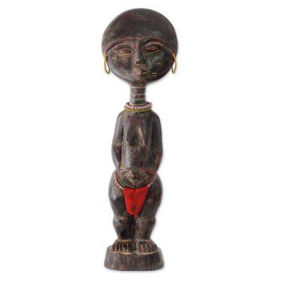 Wood fertility doll, 'Ashanti Figure'