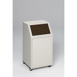 PROREGAL Robuster Wertstoffsammler | für Biomüll | Fahrbar | 39 Liter, HxBxT 80x45,5x45,5cm | Verzinkter Stahl | Braun | Mülleimer Abfalleimer Image