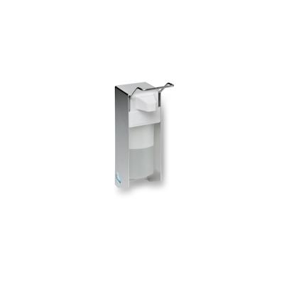 PROREGAL Robuster Handdesinfektionsspender mit Behälter | Wandmontage | HxBxT 25x8x21cm | Aluminium | Silber | Spender Desinfizieren Image
