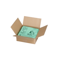 PROREGAL Klassische kompostierbare Hundekotbeutel | 600 Stück | HxBxT 20x35x0,01cm | Grün Image