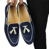 Penny Blue Loafer scarpe da uomo Fashion Tassel One-step Summer Casual Daily Office Shoes for Men