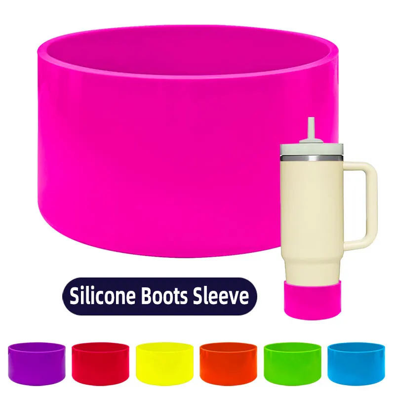Neue 40oz Neon Tumbler Quencher 7,5cm Silikon Boot Bottom Sleeve Cover Schutz für 24-40 OZ Wasserflasche Image